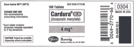 Directions: Calculate the following dosage.Use labels where provided.Round oral liquids to the nearest tenth as indicated. Order: Cardura 8 mg p.o.daily Available:      a.Which dosage strength of Cardura would you use? _____ mg tabs b.How many tablets will you administer? _____ tab(s)