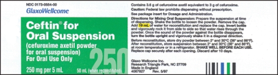 Directions: Calculate the following dosage. Use labels where provided. Round oral liquids to the nearest tenth as indicated. Order: Ceftin 500 mg p.o. q12h Available:   Dosage: _____