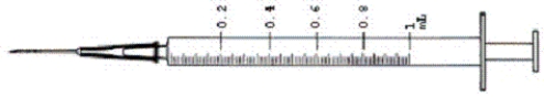 Directions: Calculate the dosages, use labels where provided, and shade in the dosages on the syringe where provided. Round answers to the nearest tenth unless otherwise indicated. Order: Terbutaline 300 mcg subcut stat Available:    a. How many milliliters will you administer? _____ mL b. Shade in the dosage on the syringe.   
