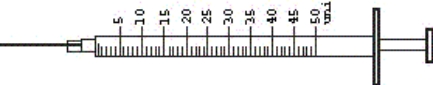 Directions: Calculate the dosage and shade in the dosage on the syringe where provided. A client is on a sliding scale for insulin dosages q6h. The order is for Humulin Regular U-100 subcut q6h as follows: Change to new label, see control sheet Blood Glucose Level (mg per dL) Regular Insulin Less than 70 Call MD 201-250 4 units 251-300 6 units 301-350 8 units 351-400 10 units Greater than 400 Call MD a. At 8:00 AM the client's blood sugar is 384 mg/dL. Shade in the syringe with the appropriate dosage. b. At 2:00 PM the client's blood sugar is 310 mg/dL. Shade in the syringe with the appropriate dosage.