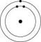 <strong>Which one of the atoms shown would be most likely to form a cation with a charge of +1?</strong> A) B) C) D)