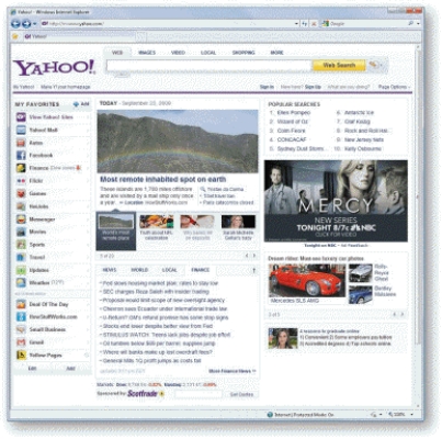 <strong> -The site in the accompanying figure displays a list of services that you can add to ____.</strong> A) saved content B) My Received Files C) My Web Sites D) your Favorites list