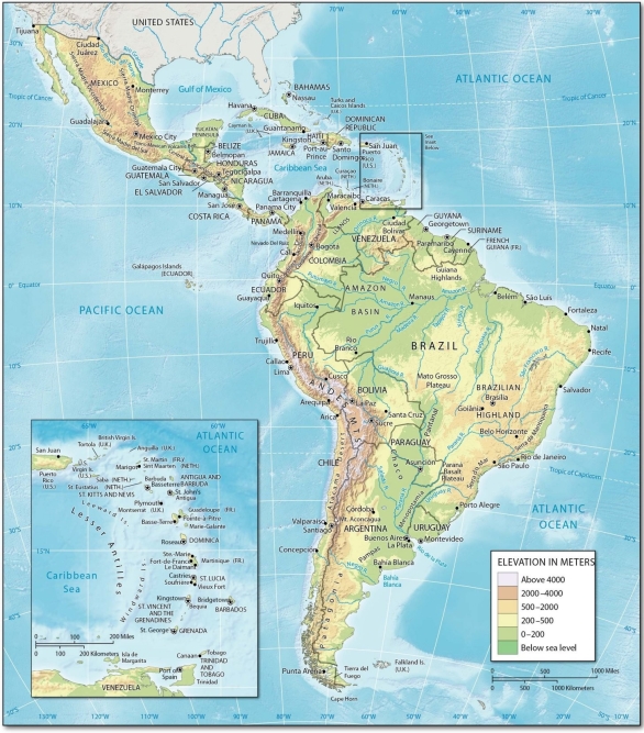   The Orinoco River flows through ________ and Venezuela on its way to the Atlantic. A)  Colombia B)  Panama C)  Paraguay D)  Suriname