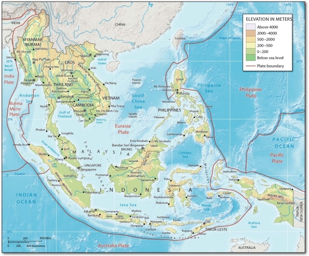 <strong>   - The only landlocked country in Southeast Asia:</strong> A) Laos B) Thailand C) Philippines D) Burma <div style=padding-top: 35px> 