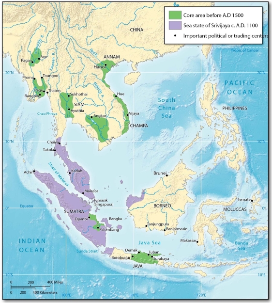 <strong>  Of the rivers in Southeast Asia, the ________ did NOT have a major pre-European core area centered on it.</strong> A) Mekong B) Salween C) Red D) Irrawaddy <div style=padding-top: 35px> 