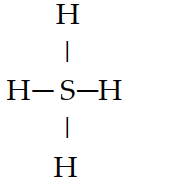  If an atom of sulfur (atomic number 16)  were allowed to react with atoms of hydrogen (atomic number 1) , which of the molecules below would be formed? A)  S-H  B)  H-S-H  C)    \begin{array}{c}\mathrm{H}-\mathrm{S}-\mathrm{H} \\ \mathrm{I} \\ \mathrm{H}\end{array}    D)      E)  H=S=H 