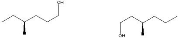 Indicate the relationship of the pair of molecules shown.   A)  same molecules B)  enantiomers C)  diastereomers D)  different molecules E)  constitutional isomers