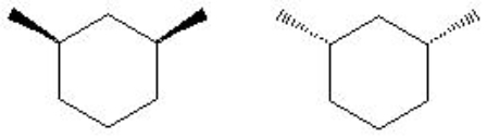 Indicate the relationship of the pair of molecules shown.   A)  same molecules B)  enantiomers C)  diastereomers D)  different molecules E)  constitutional isomers