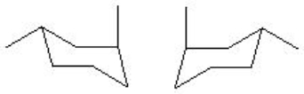 Indicate the relationship of the pair of molecules shown.   A)  same molecules B)  enantiomers C)  diastereomers D)  different molecules E)  constitutional isomers