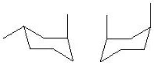 Indicate the relationship of the pair of molecules shown.   A)  same molecules B)  enantiomers C)  diastereomers D)  different molecules E)  constitutional isomers
