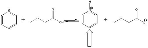 In the following acid-base reaction, the indicated molecule is a(n)  ___ .   A)  Acid B)  Base C)  Conjugate acid D)  Conjugate base