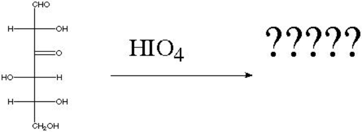 What are the products of the following reaction?   A)  3 formic acids, 1 carbon dioxide, 2 formaldehyde B)  4 formic acids, 2 formaldehydes C)  4 formic acids, 1 carbon dioxide, 1 formaldehyde D)  4 formic acids, 2 carbon dioxides