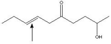 <strong>What IR signal would we expect to see for the indicated functional group on this molecule, run in a diluted solution?  </strong> A) sharp stretch at 3620 B) medium stretch at 1600 C) sharp stretch at 1700 D) medium stretch at 1650 E) sharp stretch at 1780 F) broad peak at 2550 G) broad peak at 3250 <div style=padding-top: 35px> 