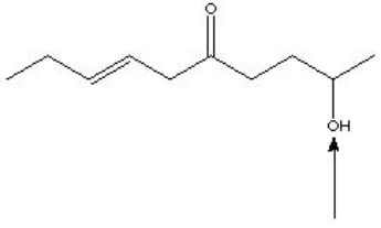 <strong>What IR signal would we expect to see for the indicated functional group on this molecule, run in a diluted solution?  </strong> A) sharp stretch at 3620 B) medium stretch at 1600 C) sharp stretch at 1700 D) medium stretch at 1650 E) sharp stretch at 1780 F) broad peak at 2550 G) broad peak at 3250 <div style=padding-top: 35px> 