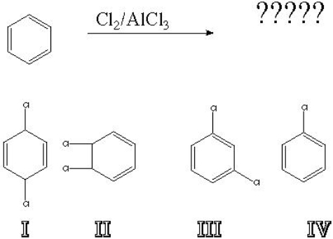 What is the product of the following reaction?   A)  I B)  II C)  III D)  IV