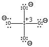 Which of the following is the best Lewis Structure for the IO<sub>4</sub><sup>-</sup> ion?   A)    B)    C)    D)   