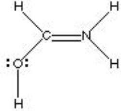 What is the formal charge of Nitrogen in the following structure?   A)  +2 B)  +1 C)  0 D)  -1 E)  -2