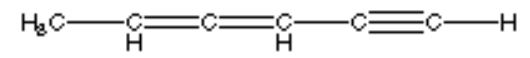 What is the correct molecular orbital diagram for the following structure ?   A)    B)    C)    D)    E)   