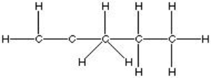 Which of the following is the best, correct Lewis Structure for CH<sub>2</sub>C(CH<sub>3</sub>) CH<sub>2</sub>CH<sub>3</sub>? A) B) C) D)