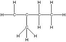 Which of the following is the best, correct Lewis Structure for CH<sub>2</sub>C(CH<sub>3</sub>) CH<sub>2</sub>CH<sub>3</sub>? A) B) C) D)