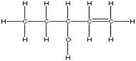 Which of the choices is equivalent to CH<sub>3</sub>CH<sub>2</sub>CH(OH) CH<sub>2</sub>CH<sub>3</sub>? A) B) C<sub>5</sub>H<sub>11</sub>O C) D)
