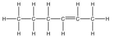 Which is the correct bond-line formula for the following structure?   A)    B)    C)    D)   