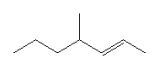 <strong>Which is the correct bond-line formula for the following structure? </strong> A) B) C) D)