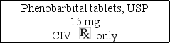 The nurse is to administer 45 mg of phenobarbital to the patient. How many tablets will the patient receive?   A)  1 tablet B)  2 tablets C)  3 tablets D)  4 tablets