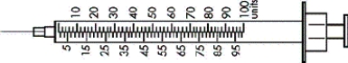 The nurse is giving an intradermal (ID) injection and will choose which syringe for this injection? A)    B)    C)    D)   