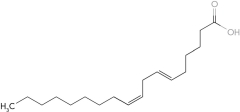 <strong>Identify the \omega -6 fatty acid. </strong> A) B) C) D)