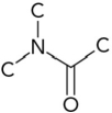 <strong>Which represents the correct arrangement of bonding in a peptide bond?</strong> A) B) C) D)