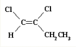 Name the following compound.   A)  cis-1,2-dichloro-1-butene B)  Dichlorobutene C)  cis-2-ethyl-1,2-dichloroethene D)  trans-1,2-dichloro-1-butene E)  cis-1,2-dichloro-2-ethylethene
