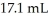 What volume (mL) of 0.102 M NaOH is required to neutralize   of   HCl? A) 74.3 B) 3.94 C) 0.773 D) 0.0135 E) 0.000773