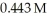 What volume (mL) of 0.102 M NaOH is required to neutralize   of   HCl? A) 74.3 B) 3.94 C) 0.773 D) 0.0135 E) 0.000773