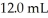 A titration reached the equivalence point when 16.1 mL of   was added to   of NaOH (aq) of unknown concentration.What is the concentration (M) of this unknown NaOH solution? A) 0.561 B) 80.8 C) 0.280 D) 0.140 E) 3.21