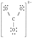 The Lewis structure of the CO<sub>3</sub><sup>2-</sup> ion is ________. A)    B)    C)    D)    E)   