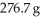 How many grams of solution are present if there is   of dissolved solute which is 15.6% by mass? A) 43.2 B) 0.177 C) 1770 D) 5.64 E) 0.0564
