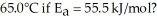 A particular first-order reaction has a rate constant of 1.35 ×     at 25.0 °C.What is the magnitude of k at   A) 1.92 × 10<sup>3</sup> B) 1.95 × 10<sup>4</sup> C) 358 D) 3.48 × 10<sup>73</sup> E) 1.35 ×  