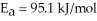 What is the magnitude of k for a first-order reaction at 75.0 °C if   and rate constant is 1.35 ×     at 25.0 °C? A) 3.36 × 10<sup>4</sup> B) 3.85 ×   C) 745 D) 4.28 ×   E) 1.36 ×  