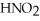 Calculate the pH of a solution that is 0.322 M in nitrous acid (   ) and 0.178 M in potassium nitrite (KNO<sub>2</sub>) .The acid dissociation constant of nitrous acid is 4.50 ×   . A) 3.093 B) 3.607 C) 14.26 D) 10.91 E) 4.589