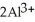 The standard emf for the cell using the overall cell reaction below is +2.20 V: 2Al (s) +   (s) →   (aq) +   (aq)  The emf generated by the cell when [   ] = 3.5 ×   M and [   ] = 0.30 M is   A) 2.20 B) 2.28 C) 2.12 D) 2.36 E) 2.23