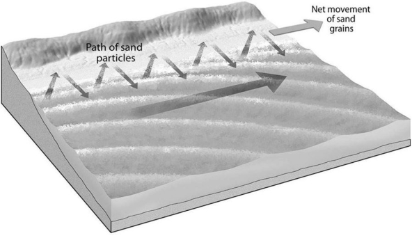 What type of current is illustrated in the diagram below?   A)  curl B)  spiller C)  rip D)  longshore 
