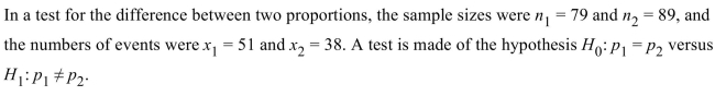 <strong> Compute the value of the test statistic.</strong> A) 3.07 B) 2.83 C) 2.94 D) 2.91