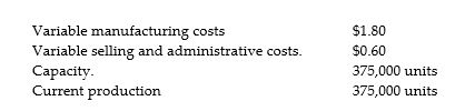 TK Electronics is a manufacturer with two departments: Computer Chips and Cell Phones. The computer chip that is produced in the Chips Department can be sold to customers at $5.50 per chip. The costs associated with the computer chips are as follows:     The Cell Phone Department has been purchasing the chips that they need for $3.50 per chip from Chips R Us, but the manager was thinking that if the Chips Department could supply the chips for less than what Chips R Us is asking, then they would arrange a transfer between departments instead of giving the business to an external company. Required: Prepare an analysis that demonstrates if the Chips Department should supply the chips to the Cell Phone Department.