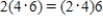 Which property of the real numbers is illustrated in this equality? ​   ​ A) additive identity B) multiplicative inverse C) associative D) multiplicative identity E) commutative