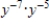 Use the rules of exponents to simplify the expression so that only positive exponents remain. ​   ​ A)    B)    C)    D)    E)   