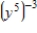 Use the rules of exponents to simplify the expression so that only positive exponents remain. ​   ​ A)    B)    C)    D)    E)   