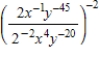 Compute and simplify so that only positive exponents remain. ​   ​ A)    B)    C)    D)    E)   