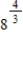 Evaluate the following expression if it represents a real number. ​   ​ A) 8 B) 16 C) 2 D) 1.26 E) 2.52