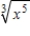 Replace the radical with a fractional exponent. Do not simplify. ​   ​ A)    B)    C)    D)    E)   